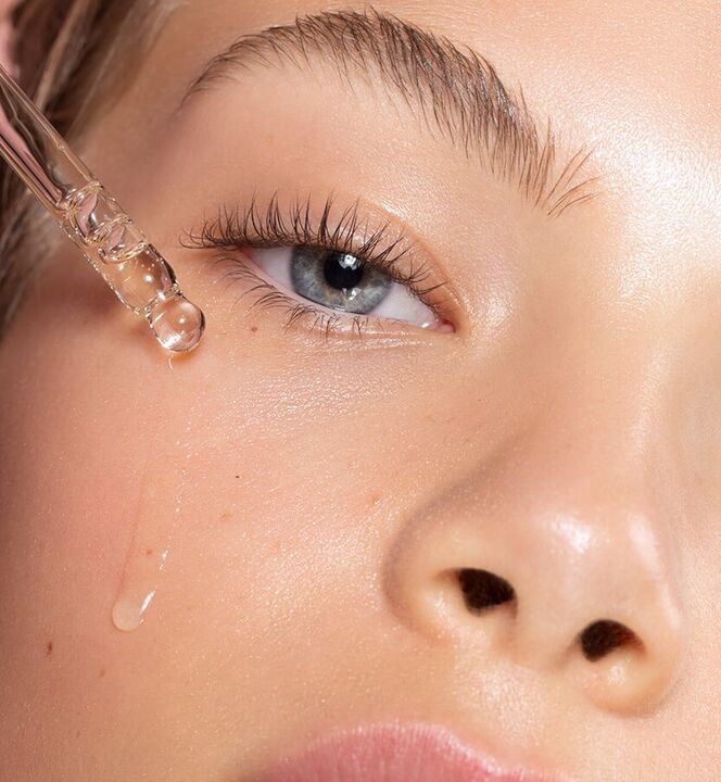 Four drops on the face are sufficient