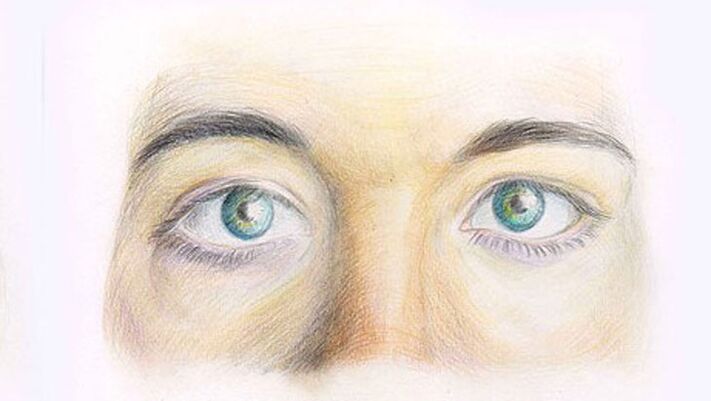 Pencil designed on paper, eyebrows, eyebrows, nose
