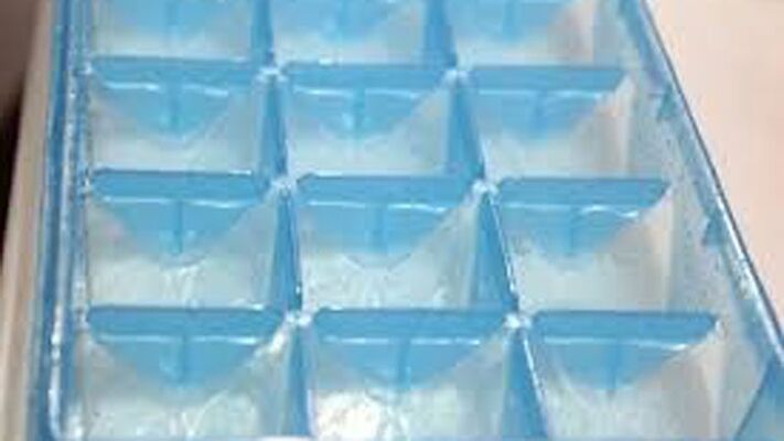 Plastic molds to freeze the fluid